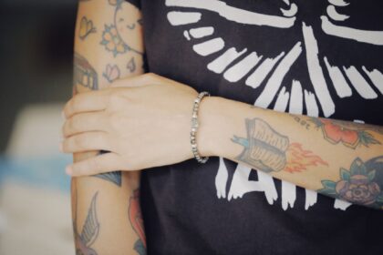 tatouage bracelet prénom poignet
