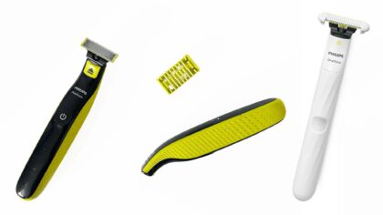 Rasoir hybride Philips One Blade avec sabot réglable et lame de rechange